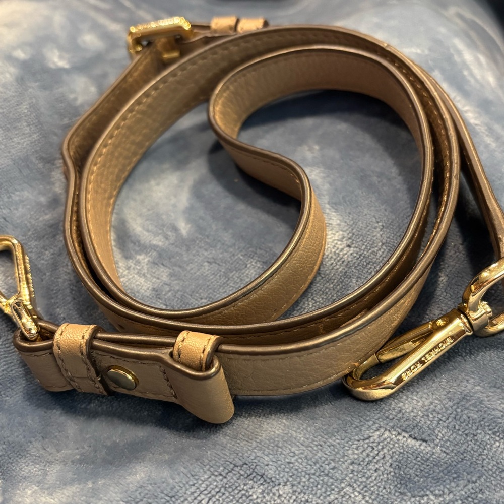 Michael Kors Beige Leather Strap with Gold Hardware